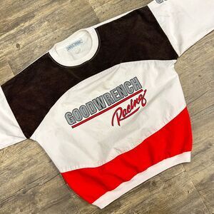 Vintage Eagle Ridge Goodrich Racing Long Sleeve Tshirt Size Large USA Made FLAW*